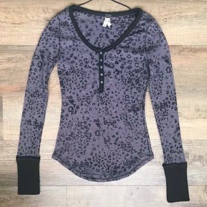 Free People Leopard Alpine Thermal